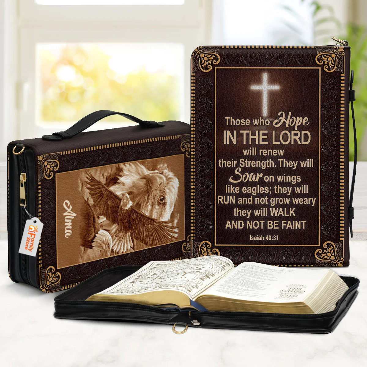 Those Who Hole In The Lord Eagle - Beautiful Personalized Bible Covers - AT4082449 - Image 2