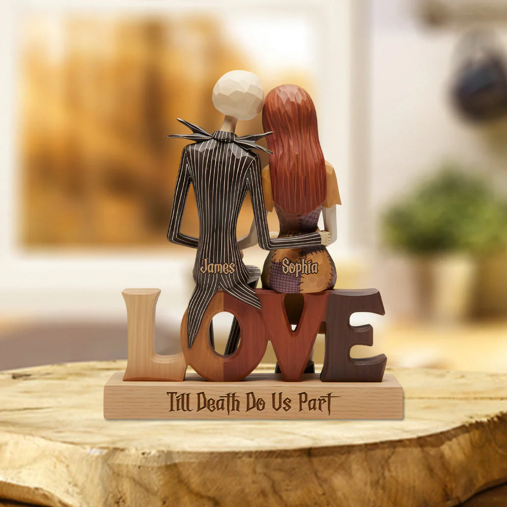Till Death Do Us Part - Personalized Custom Shaped Squared Acrylic Plaque NL122 - Image 2