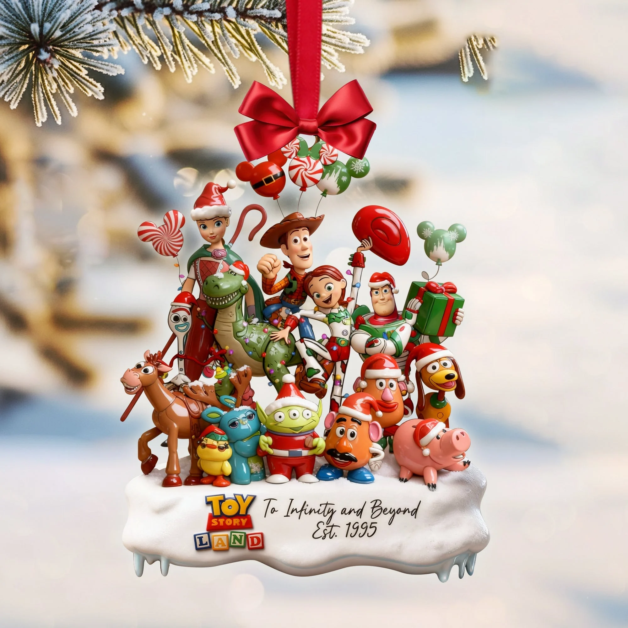 To Infinity And Beyond - Personalized Acrylic Ornament - Christmas Gifts For Movie Fans NL122