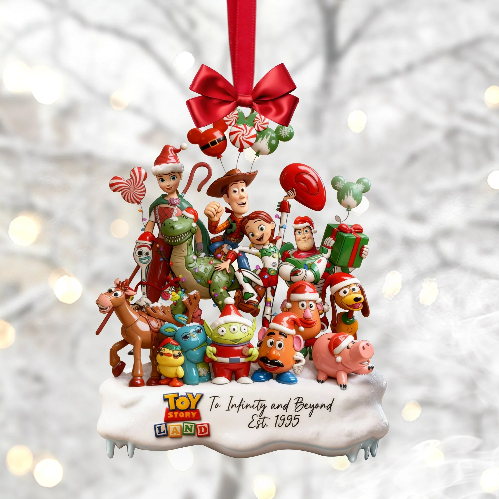 To Infinity And Beyond - Personalized Acrylic Ornament - Christmas Gifts For Movie Fans NL122 - Image 5