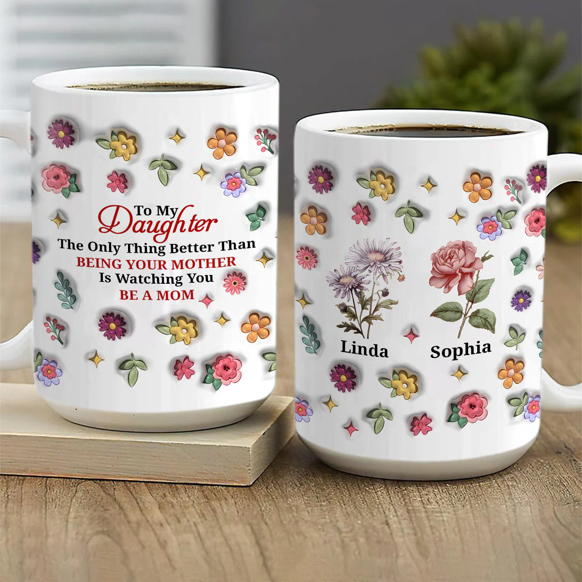 To My Daughter - Personalized Ceramic Mug - Christian Gift For Daughter BA01
