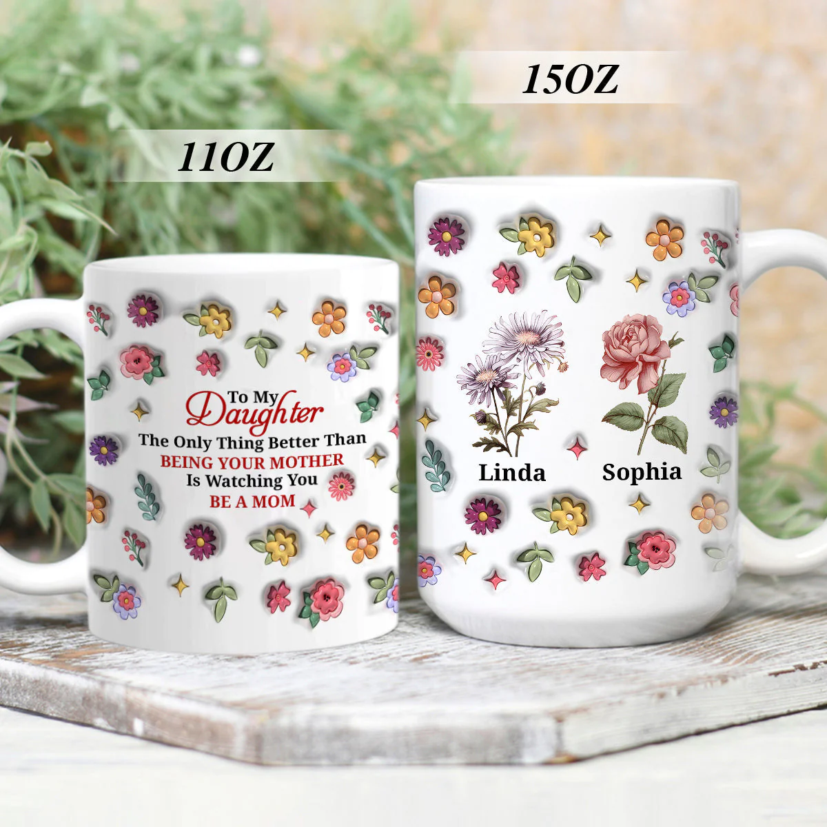 To My Daughter - Personalized Ceramic Mug - Christian Gift For Daughter BA01 - Image 2
