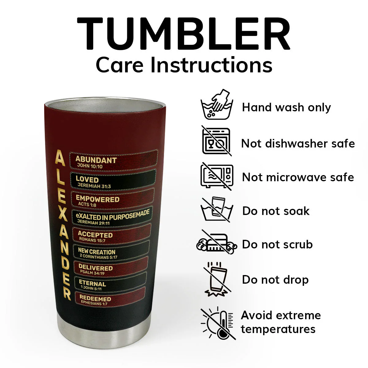 To My Loving Dad - Personalized Stainless Steel Tumbler - Gift For Him | HN02 - Image 4