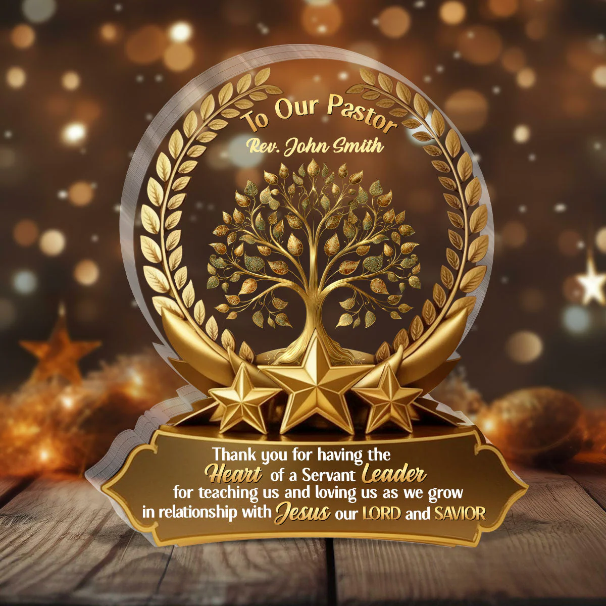To Our Pastor - Personalized Acrylic Plaque TD118 - Image 2
