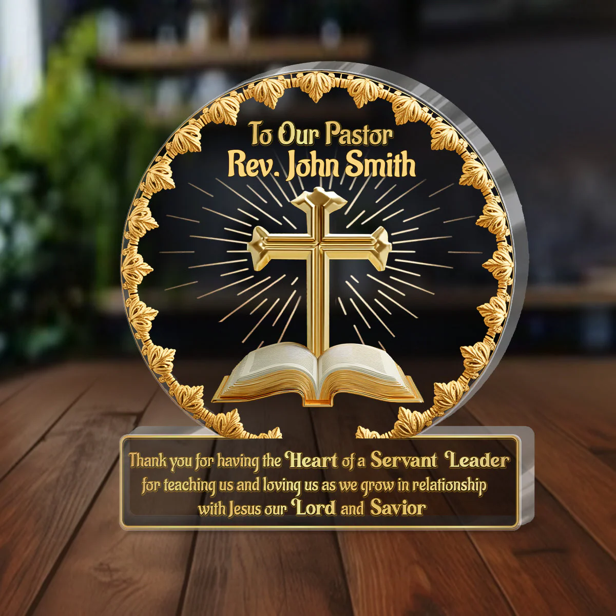 To Our Pastor - Personalized Custom Acrylic Plaque TD118