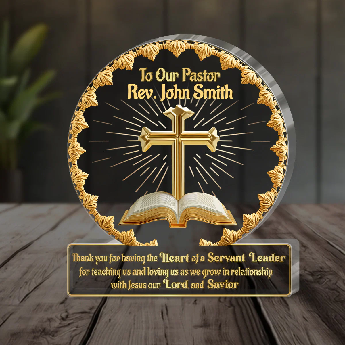To Our Pastor - Personalized Custom Acrylic Plaque TD118 - Image 3