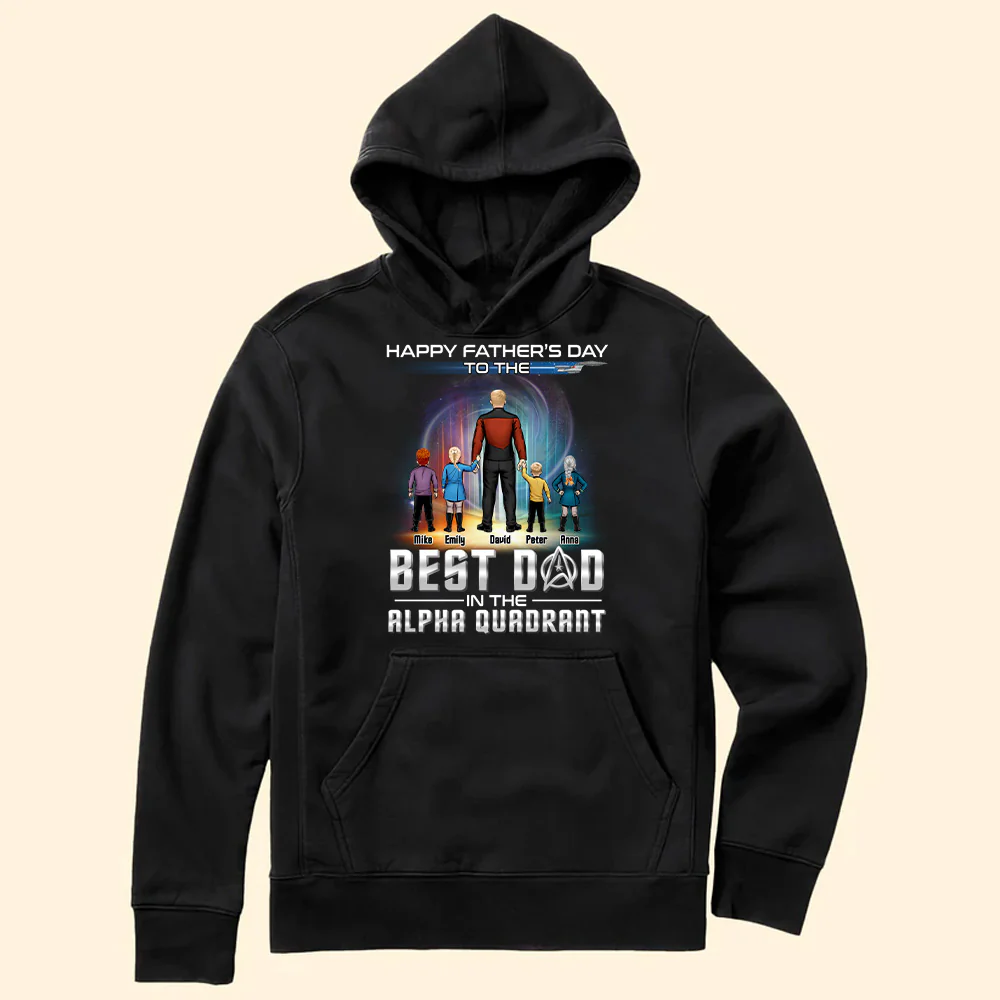 To The Greatest Dad in the Alpha Quadrant - Gift For Dad - Personalized TShirt - CL22 NA94 - Image 5
