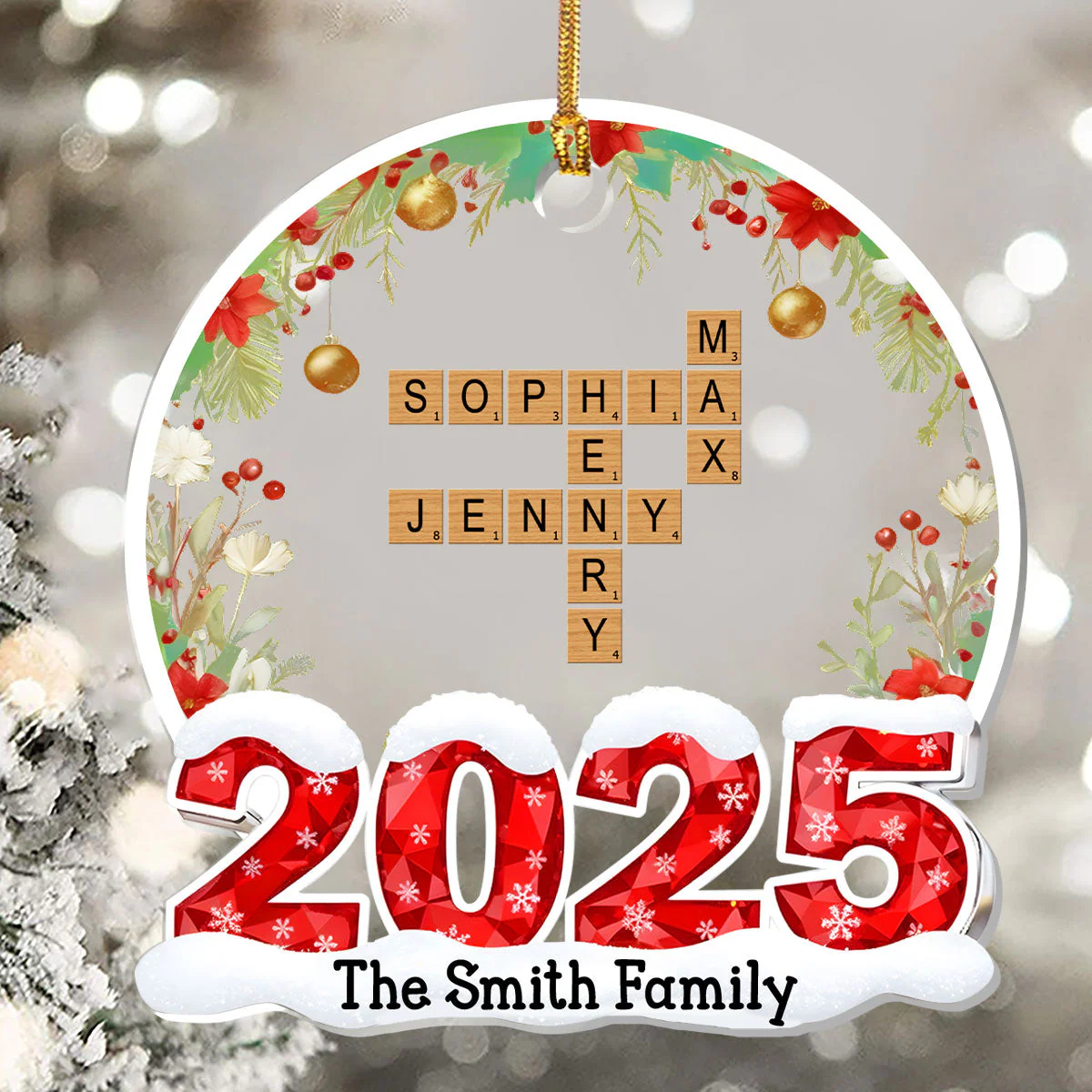 Together In Christmas Light - Personalized 1-Layer Acrylic Ornament TD118 - Image 4