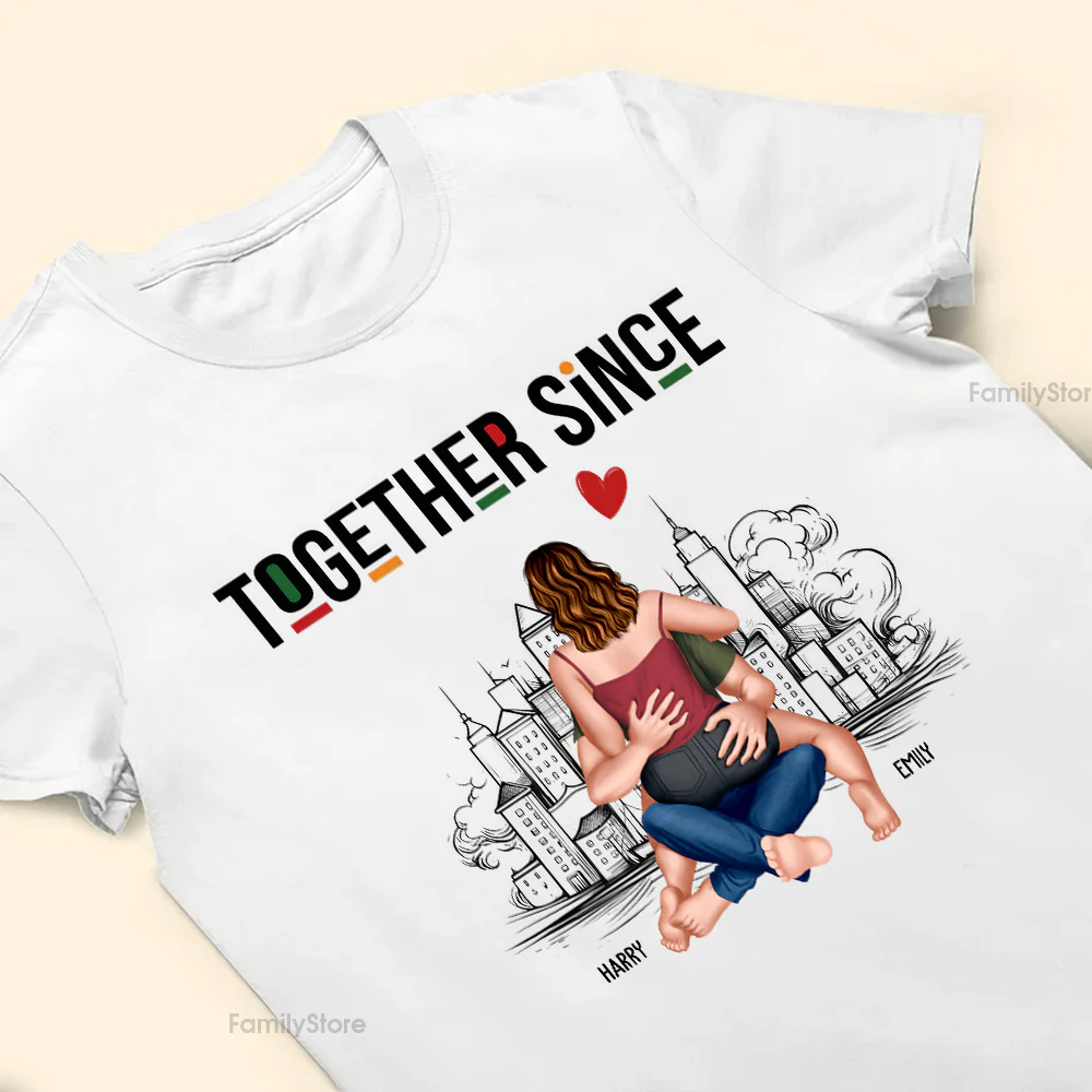 Together Since - Gift For Couples - Personalized Shirt - CL28 NH96 - Image 3