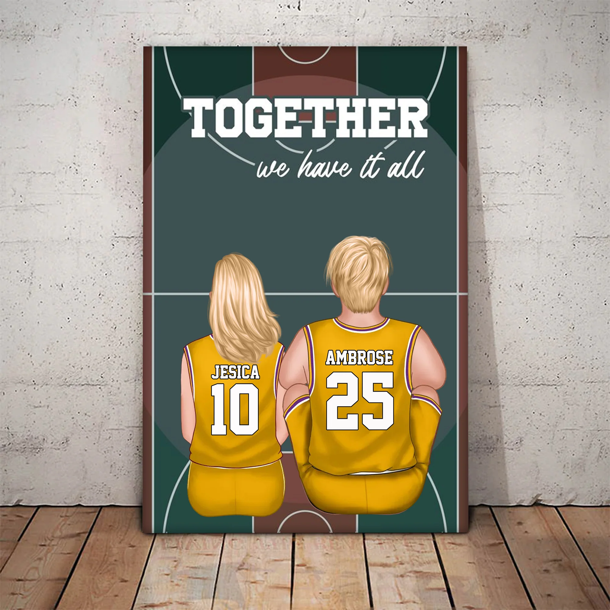 Together We Have It All - Gift For Family - Personalized Canvas Poster - SPCL03 NA94 - Image 3