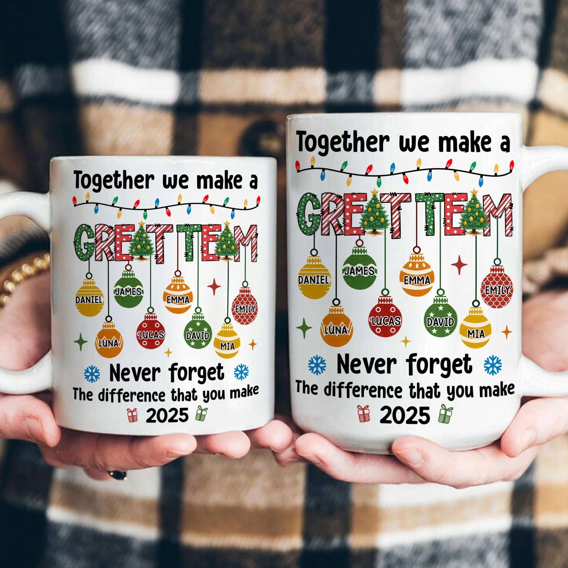 Together We Make A Great Team - Personalized Mug - Christmas Gift For Friends, Teammates NL122 - Image 4