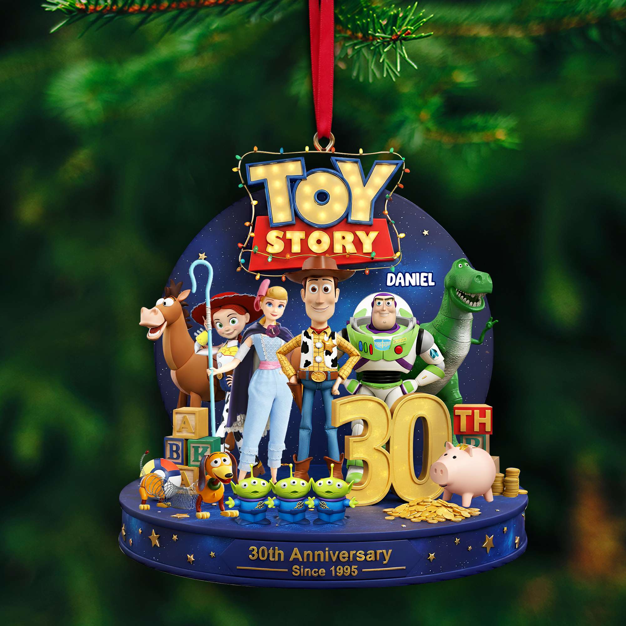 Toy Story: 30th Anniversary Since 1995 - Personalized Acrylic Ornament - Christmas Gifts For Fan, Kids HH01 - Image 3