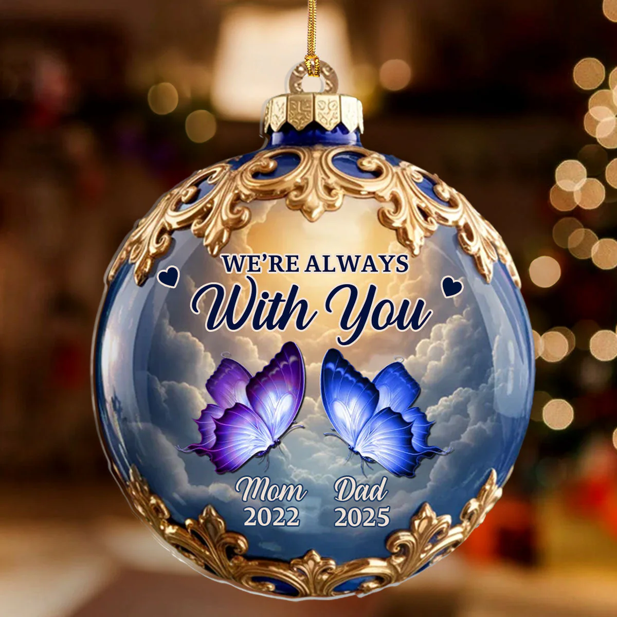 Treasured Beyond Time - Personalized 1-Layer Acrylic Ornament - Gift For Christmas | HL128 - Image 2