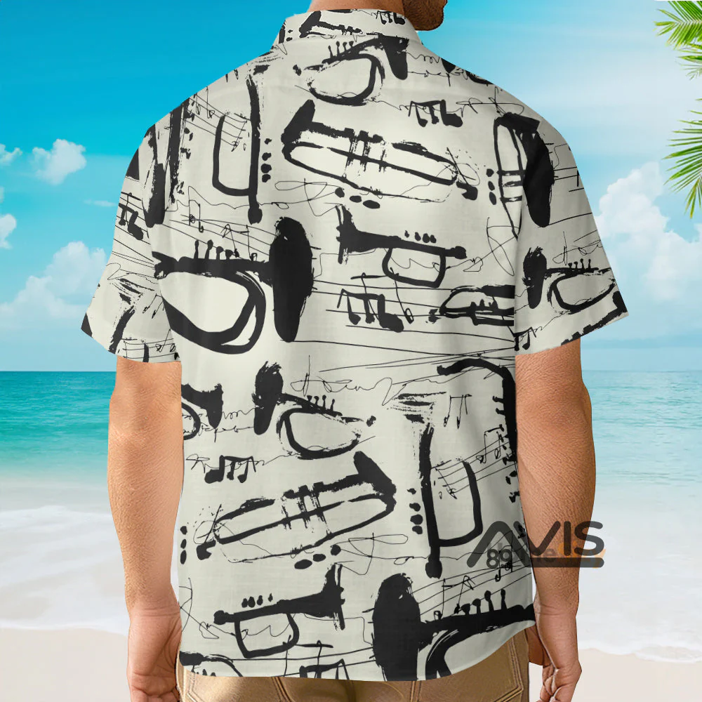 Trumpet Is Cool - Hawaiian Shirt - Image 3