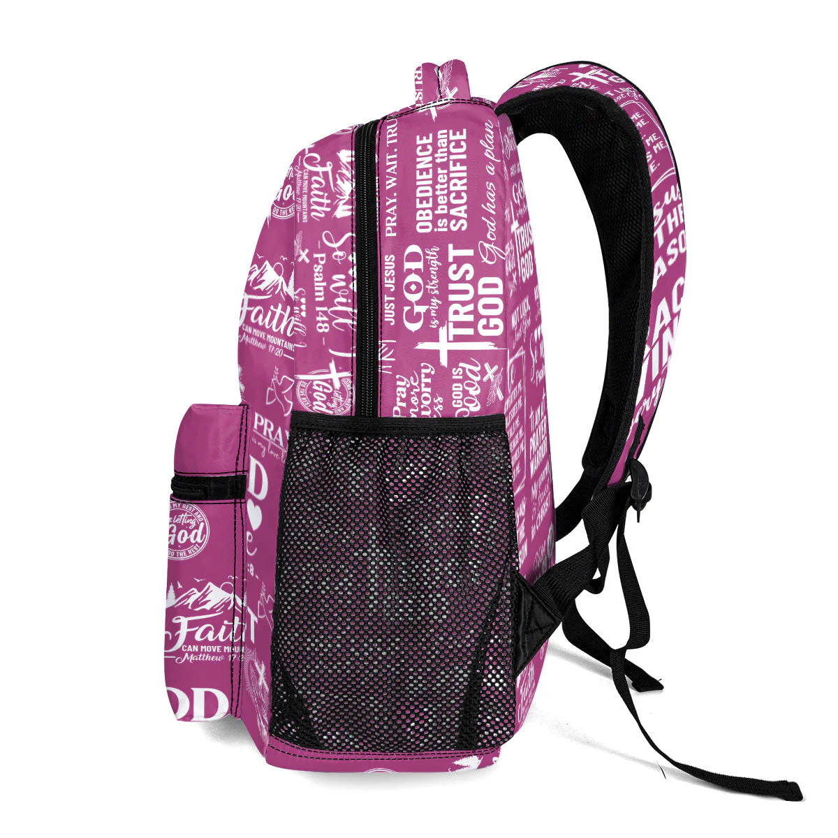 Trust God - Personalized Canvas Backpack TD118 - Image 3