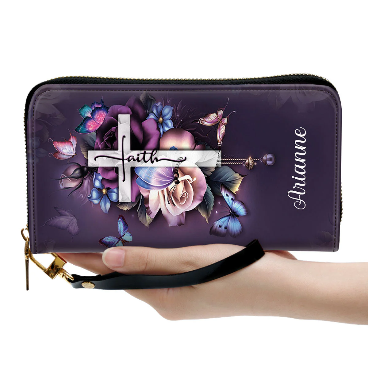 Trust In The Lord With All Your Heart - Thoughtful Gift For Christians - Personalized Leather Long Wallet - AT4080724 - Image 3