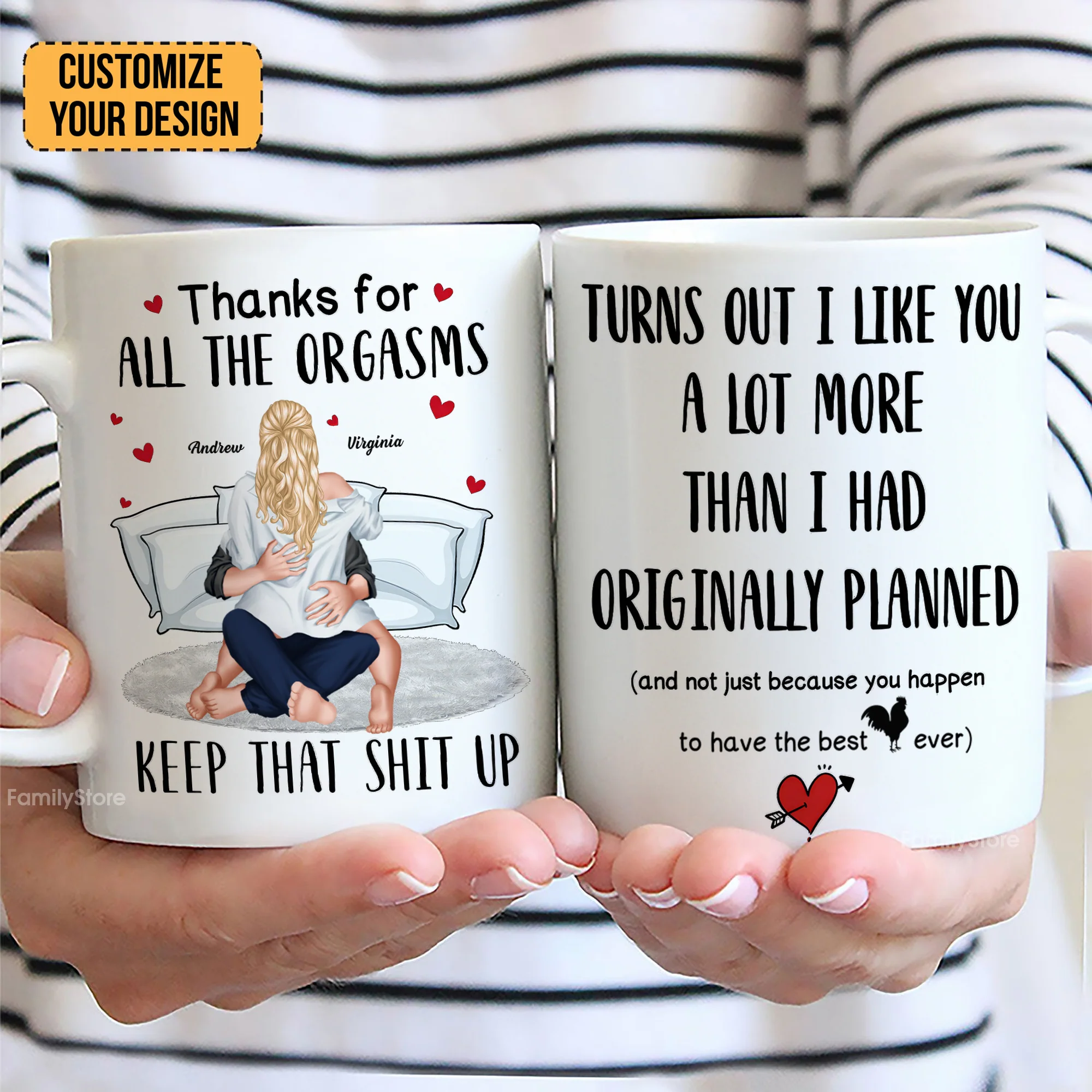 Turns Out I Like You A Lot More Than I Had Originally Planned - Personalized Ceramic Mug - Gift For Couple, Husband Wife - CL28 NH96 - Image 4