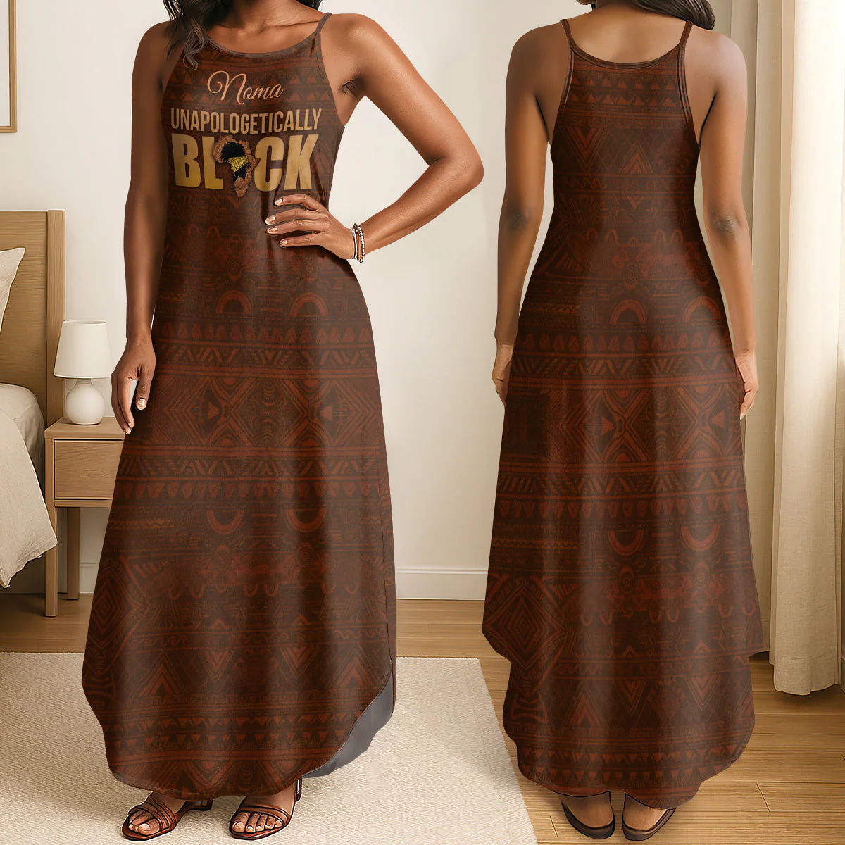 Unapologetically Black - Personalized Personalized Maxi Dress | HN02