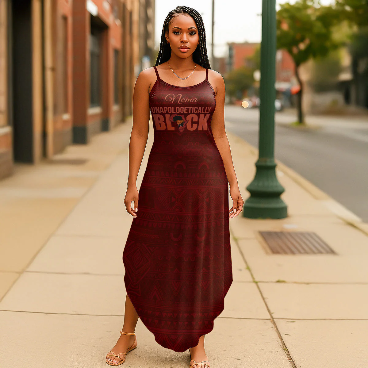 Unapologetically Black - Personalized Personalized Maxi Dress | HN02 - Image 5