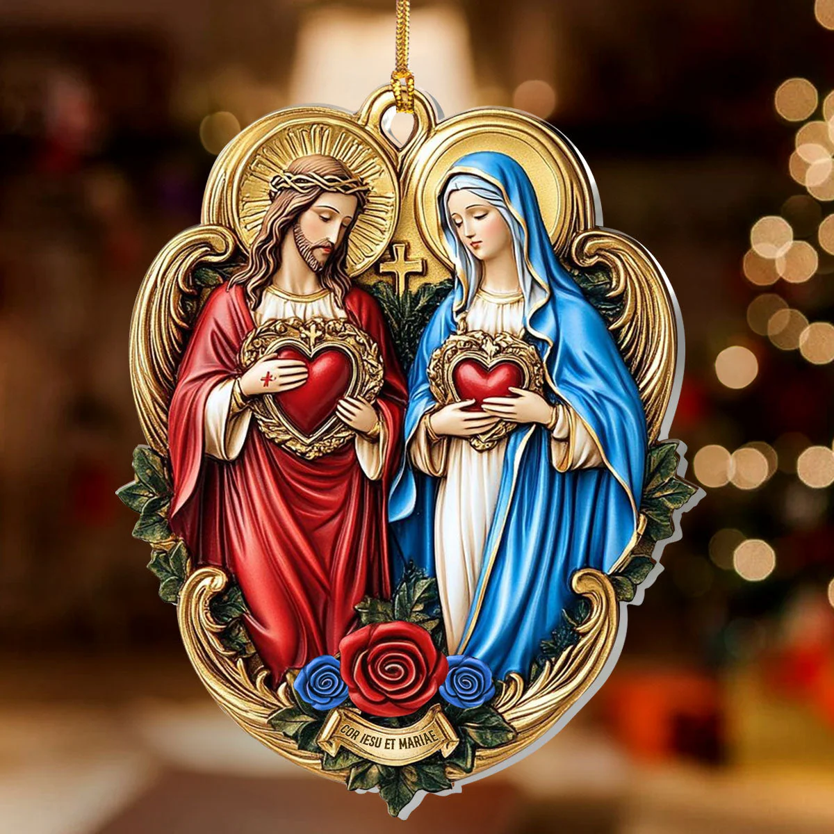 United In Divine Love - 1-Layer Acrylic Ornament HL128 - Image 2