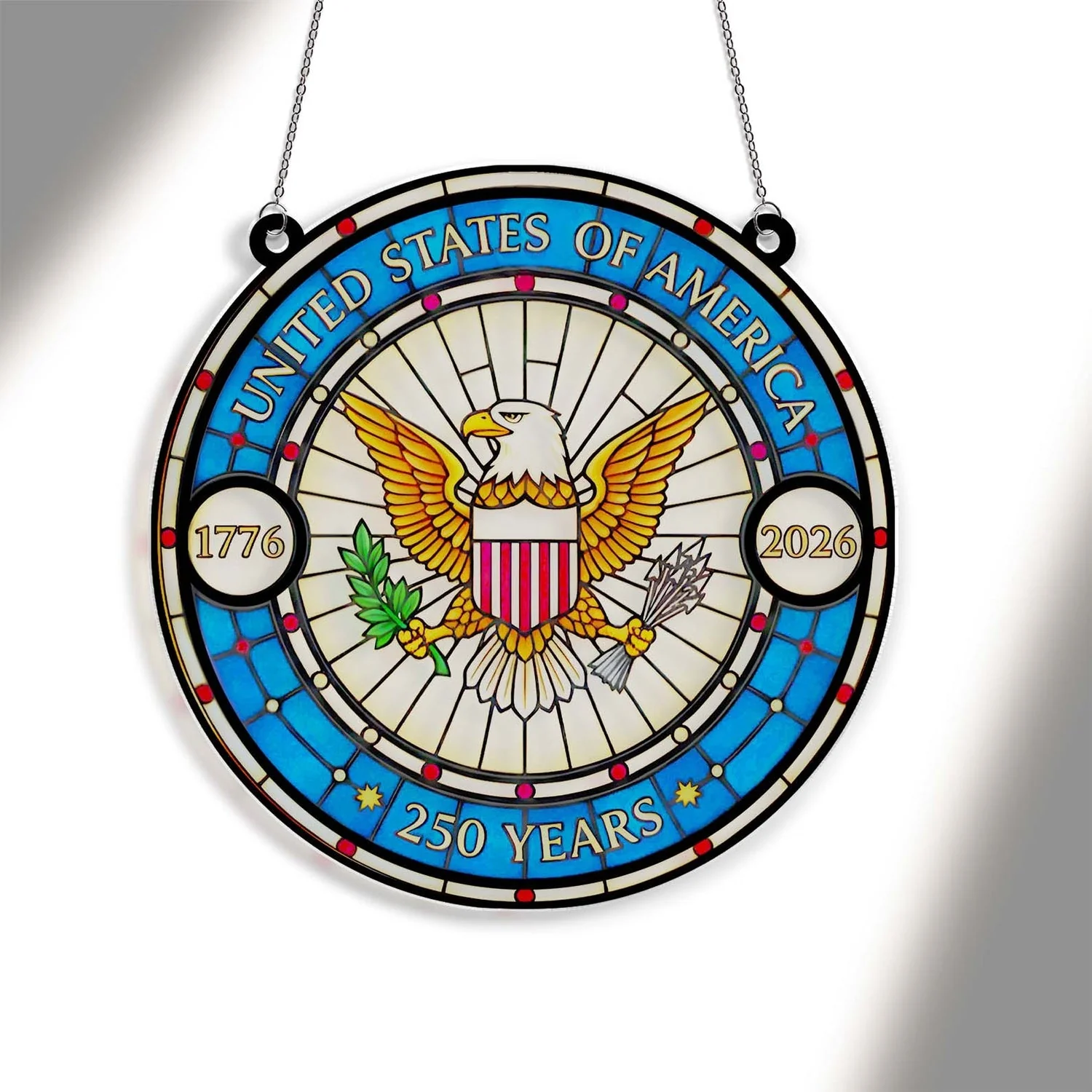 United States Of America 250 Yeas - Window Hanging Suncatcher - Patriotic Gift For Family HN02 - Image 3