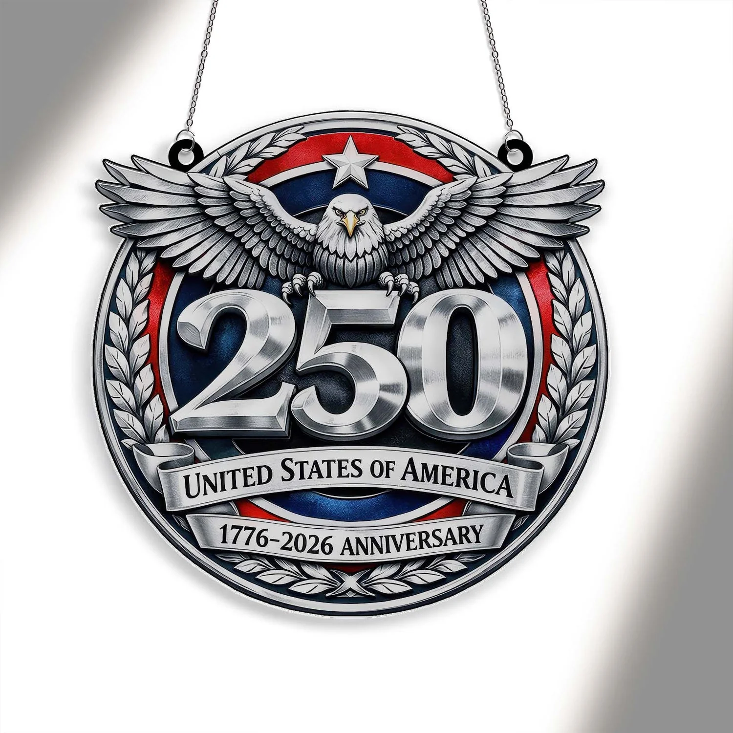 USA 250 Years 1776-2026 Anniversary - Window Hanging Suncatcher - Patriotic Gift For Family | HN02 - Image 2
