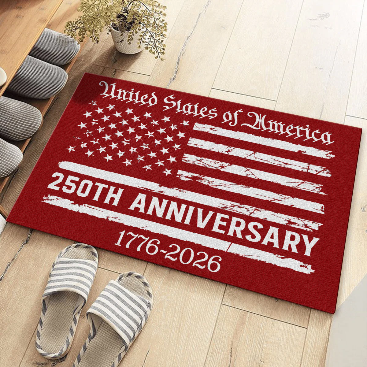 USA 250th Anniversary - Personalized Doormat - Patriotic Gift For Family HN02 - Image 4