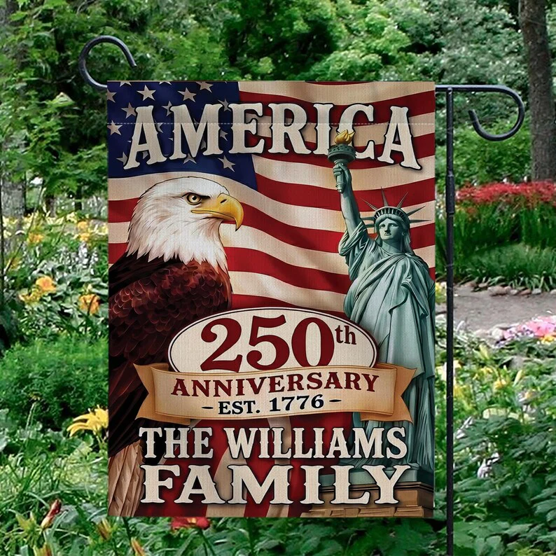 USA 250th Anniversary With Eagle Flag - Gift For Patriotic, Veterans | HN02 - Image 3
