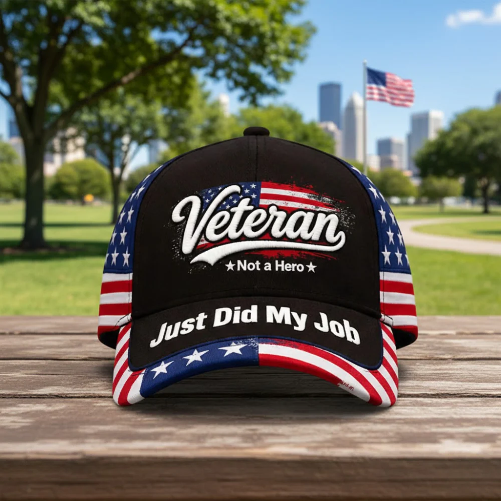 Veteran Not A Hero Just Did My Job - Personalized Classic Cap - Gift For Veterans HN02. - Image 2