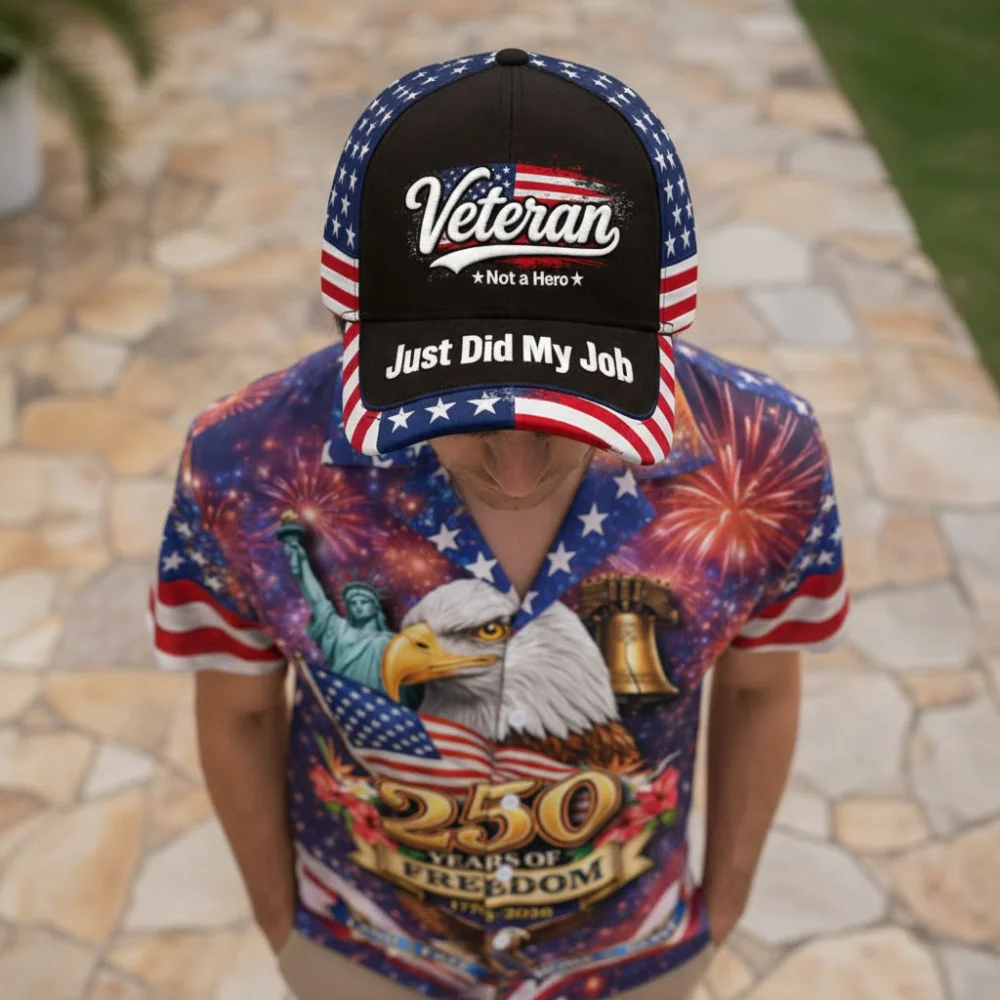 Veteran Not A Hero Just Did My Job - Personalized Classic Cap - Gift For Veterans HN02. - Image 3
