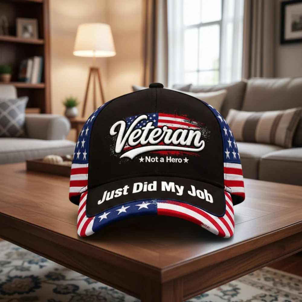 Veteran Not A Hero Just Did My Job - Personalized Classic Cap - Gift For Veterans HN02. - Image 4