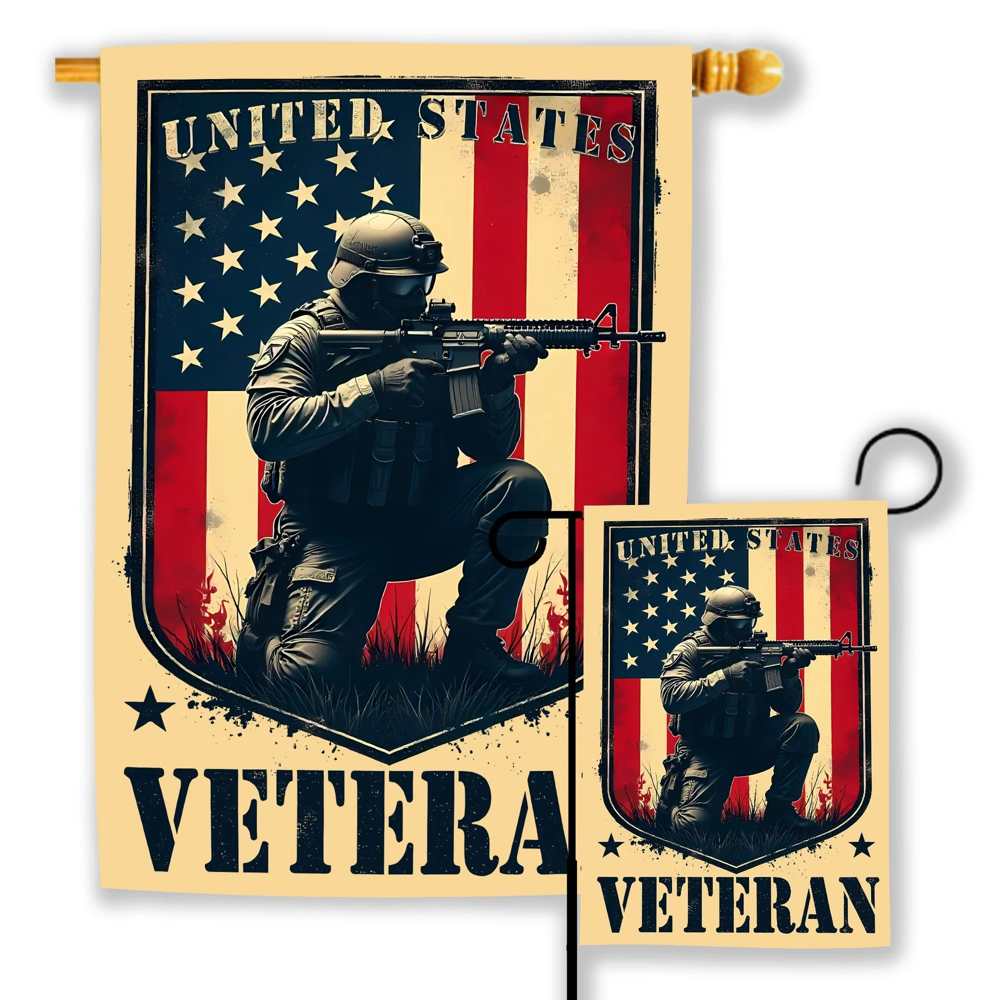 Veteran Pride U.S. Military Honor Flag - Gift For Veteran, Patriotic | HN02 - Image 5