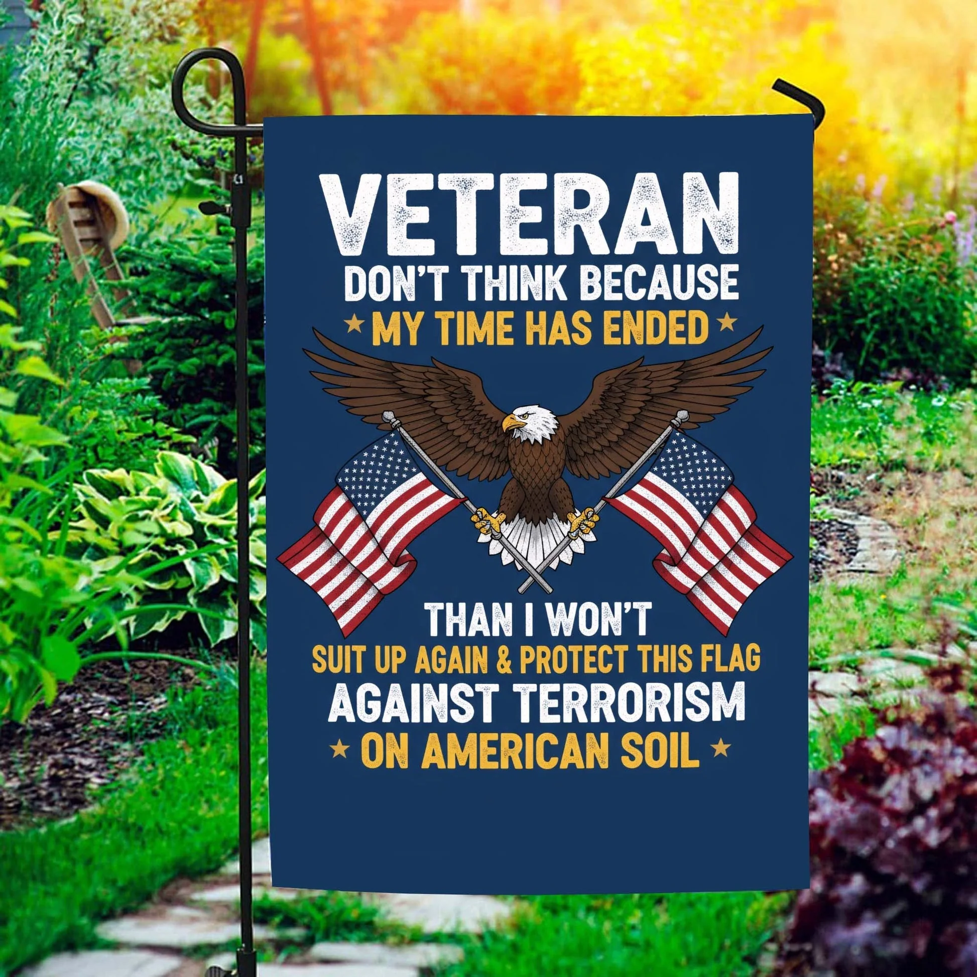 Veteran Proudly Defending This Flag - Flag - Gift For Veteran, Patriotic | HN02 - Image 6