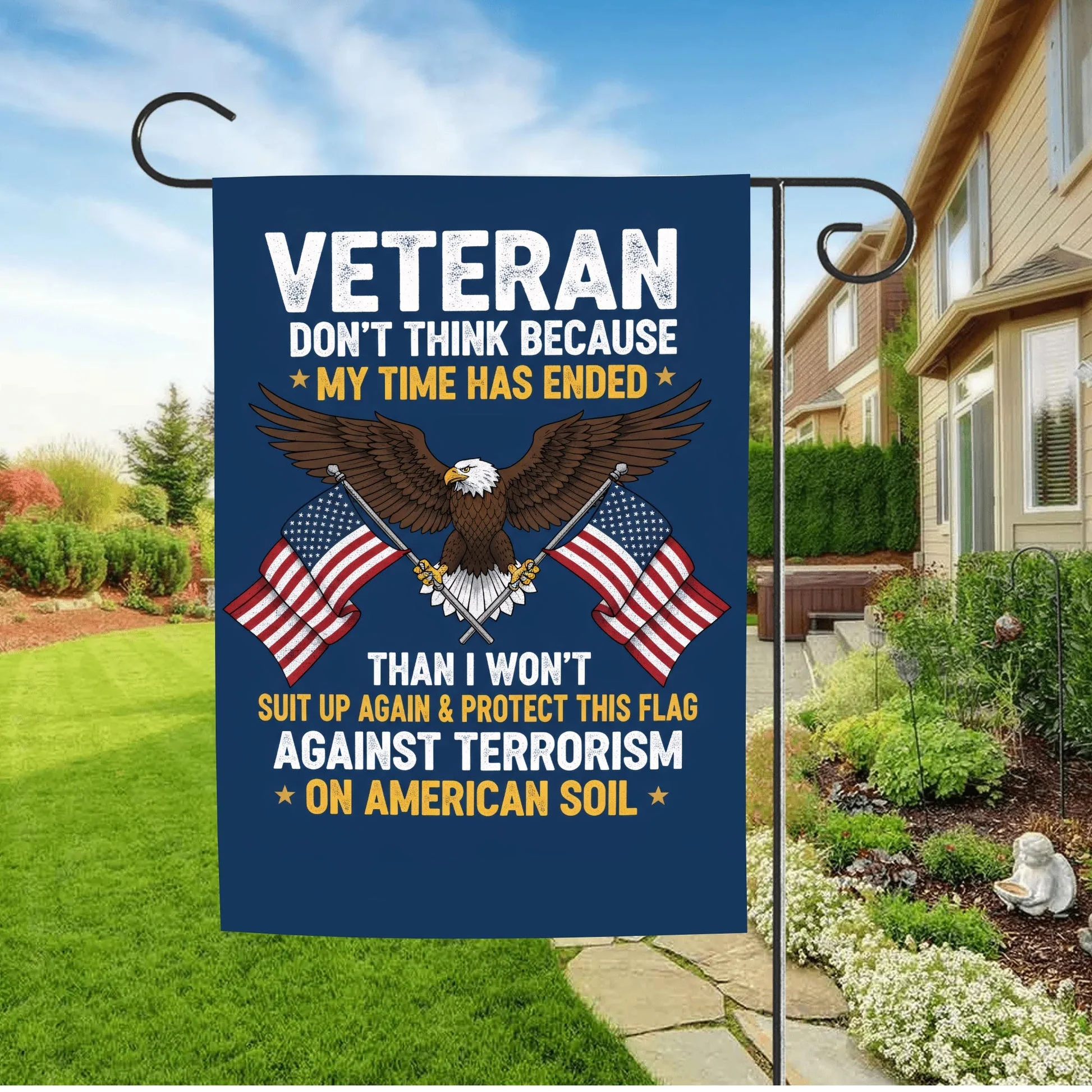 Veteran Proudly Defending This Flag - Flag - Gift For Veteran, Patriotic | HN02 - Image 7