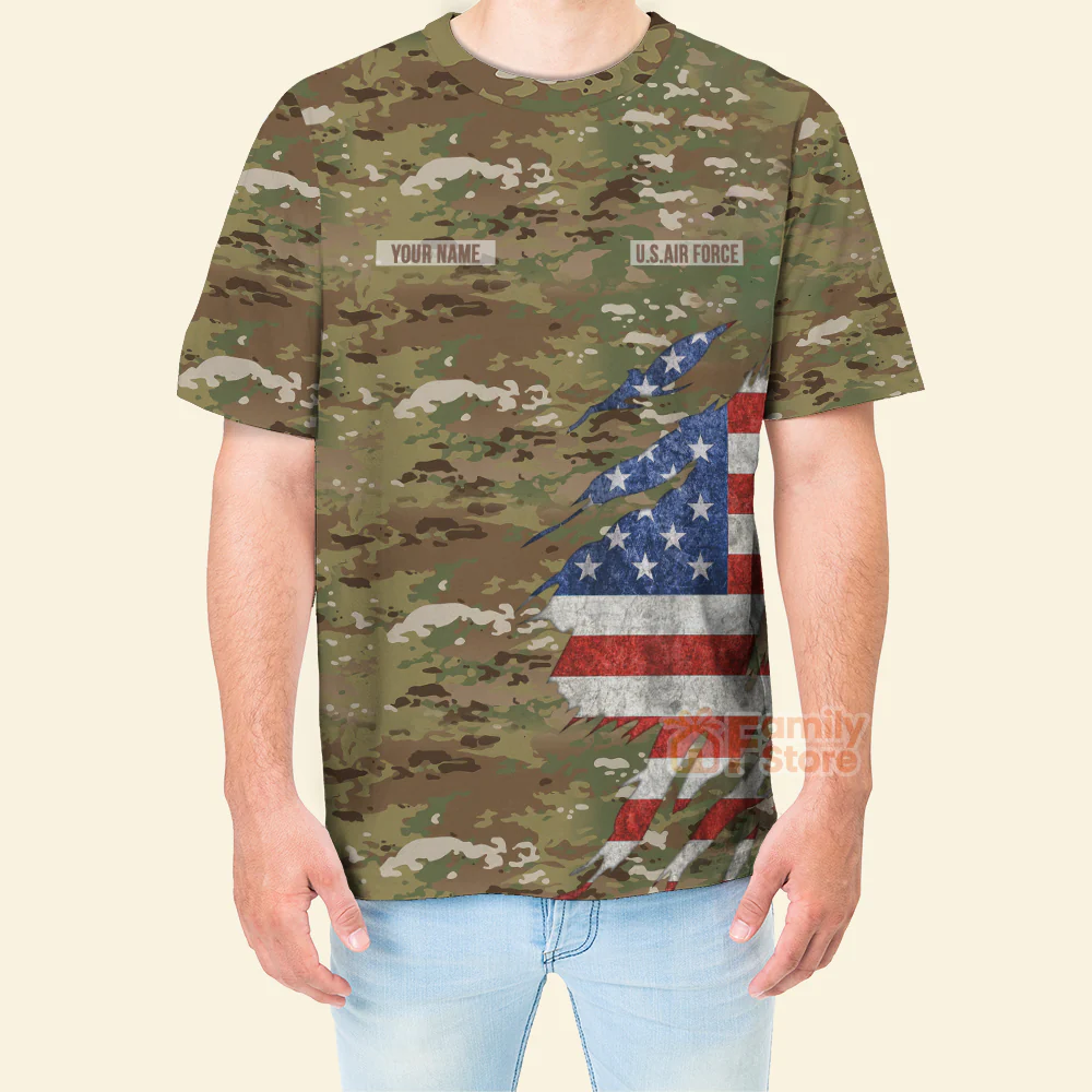 Personalized Veteran US Air Force Airman's Creed 3D T-shirt - Image 4