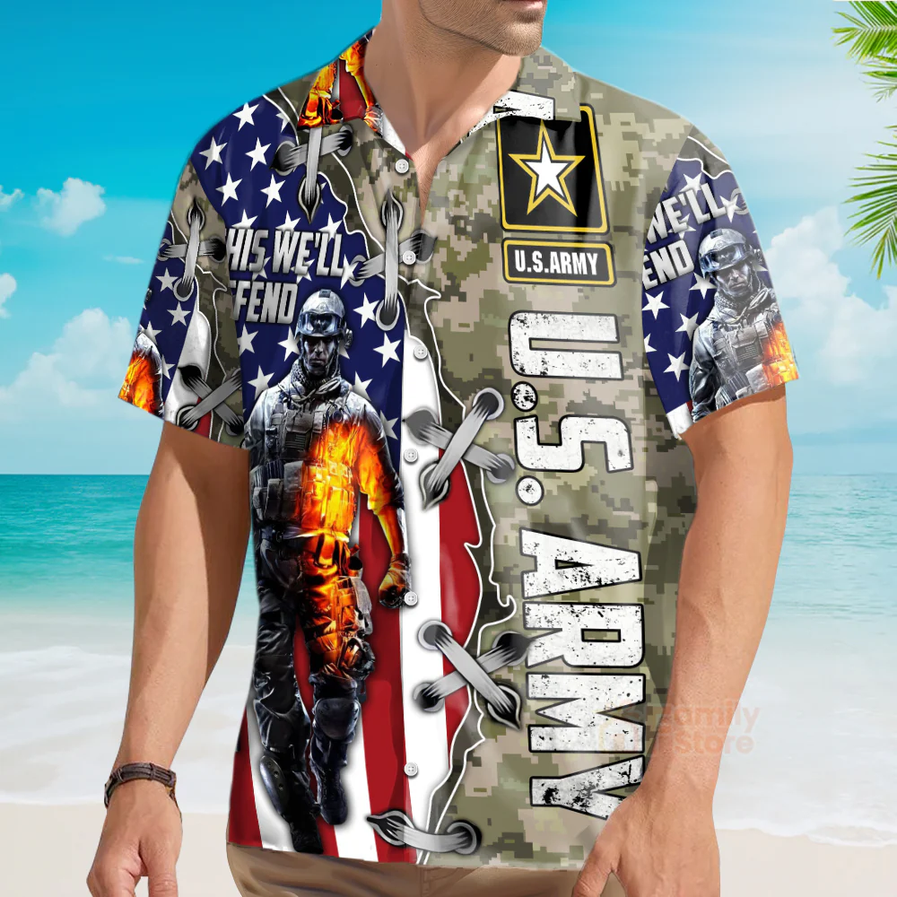 Veterans Chest Pocket Short Sleeve Casual Shirt Hawaiian Shirt - Image 4