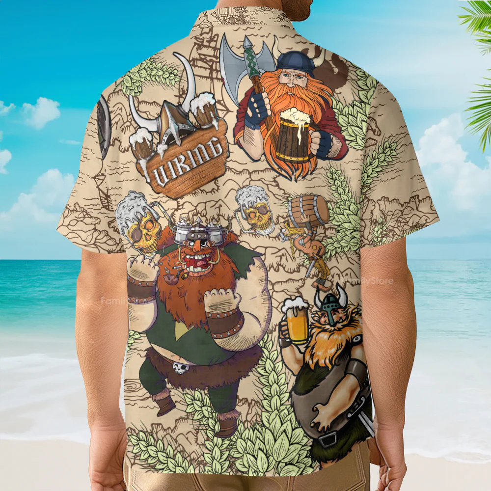 Personalized Viking Victory Style - Funny Hawaiian Shirt - Image 2