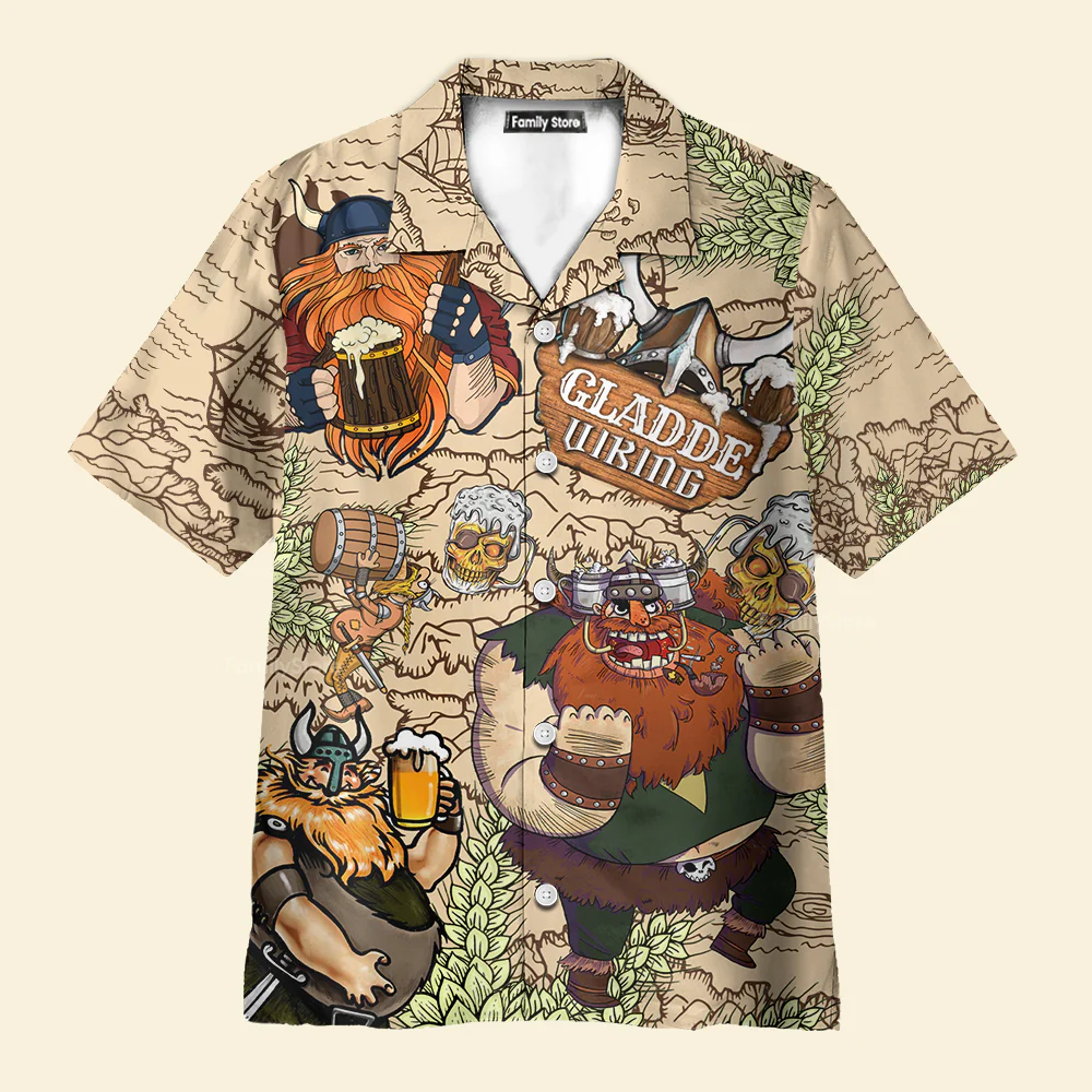 Personalized Viking Victory Style - Funny Hawaiian Shirt - Image 3