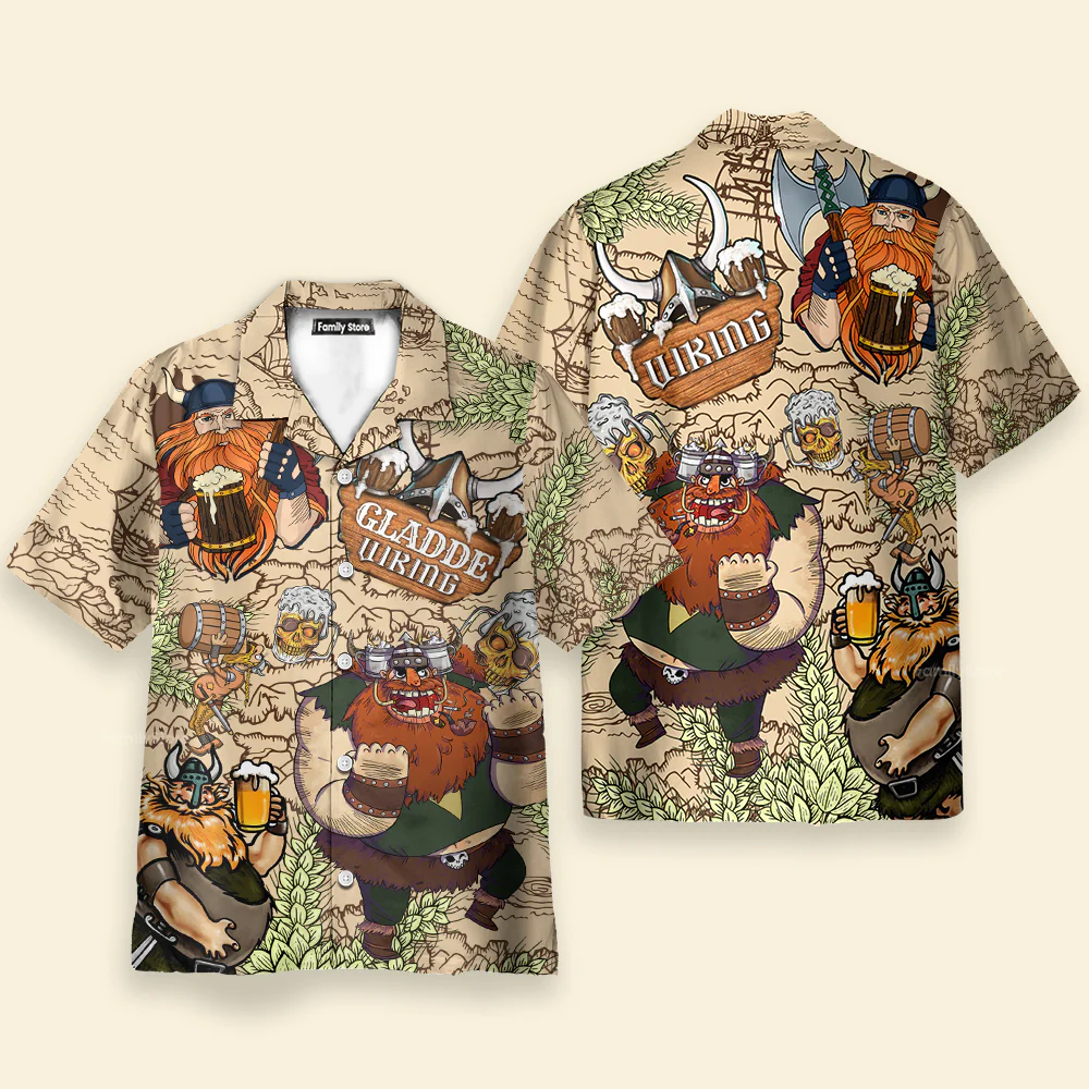 Personalized Viking Victory Style - Funny Hawaiian Shirt - Image 4