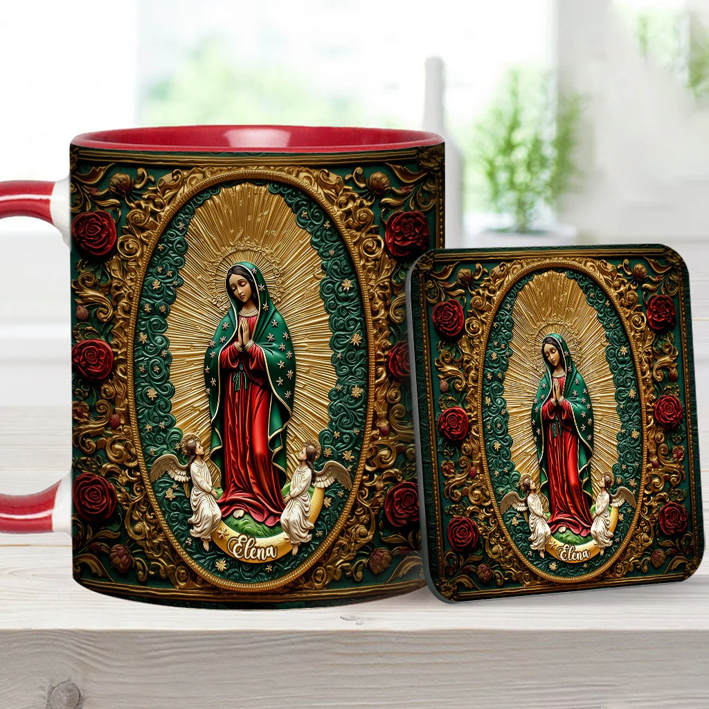 Virgin Mary Acrylic - Personalized Christian Accent Mug - Gift For Christian BA01 - Image 14