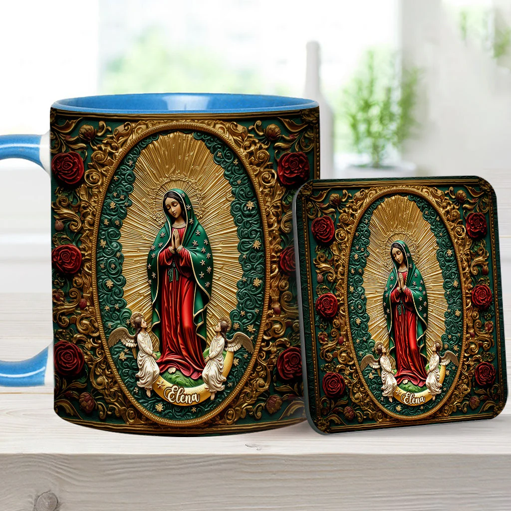 Virgin Mary Acrylic - Personalized Christian Accent Mug - Gift For Christian BA01 - Image 16