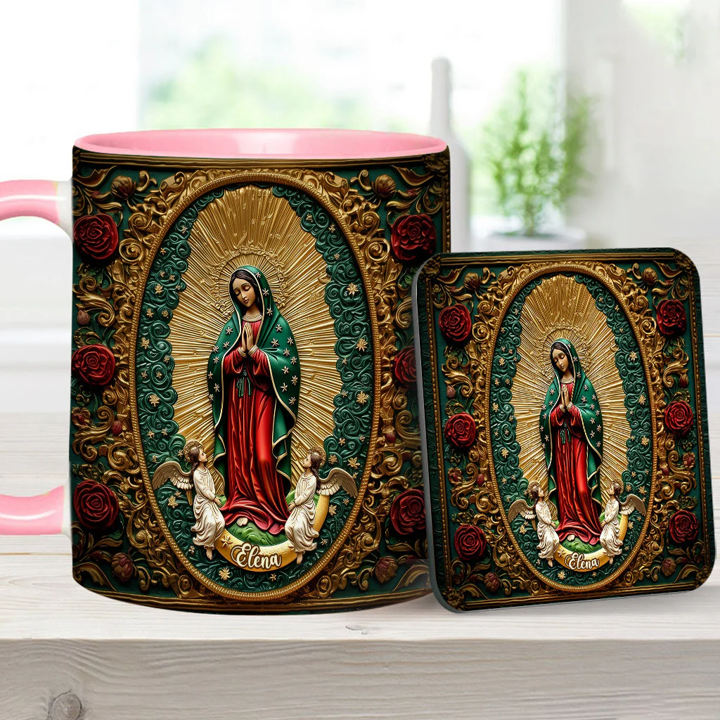 Virgin Mary Acrylic - Personalized Christian Accent Mug - Gift For Christian BA01 - Image 19