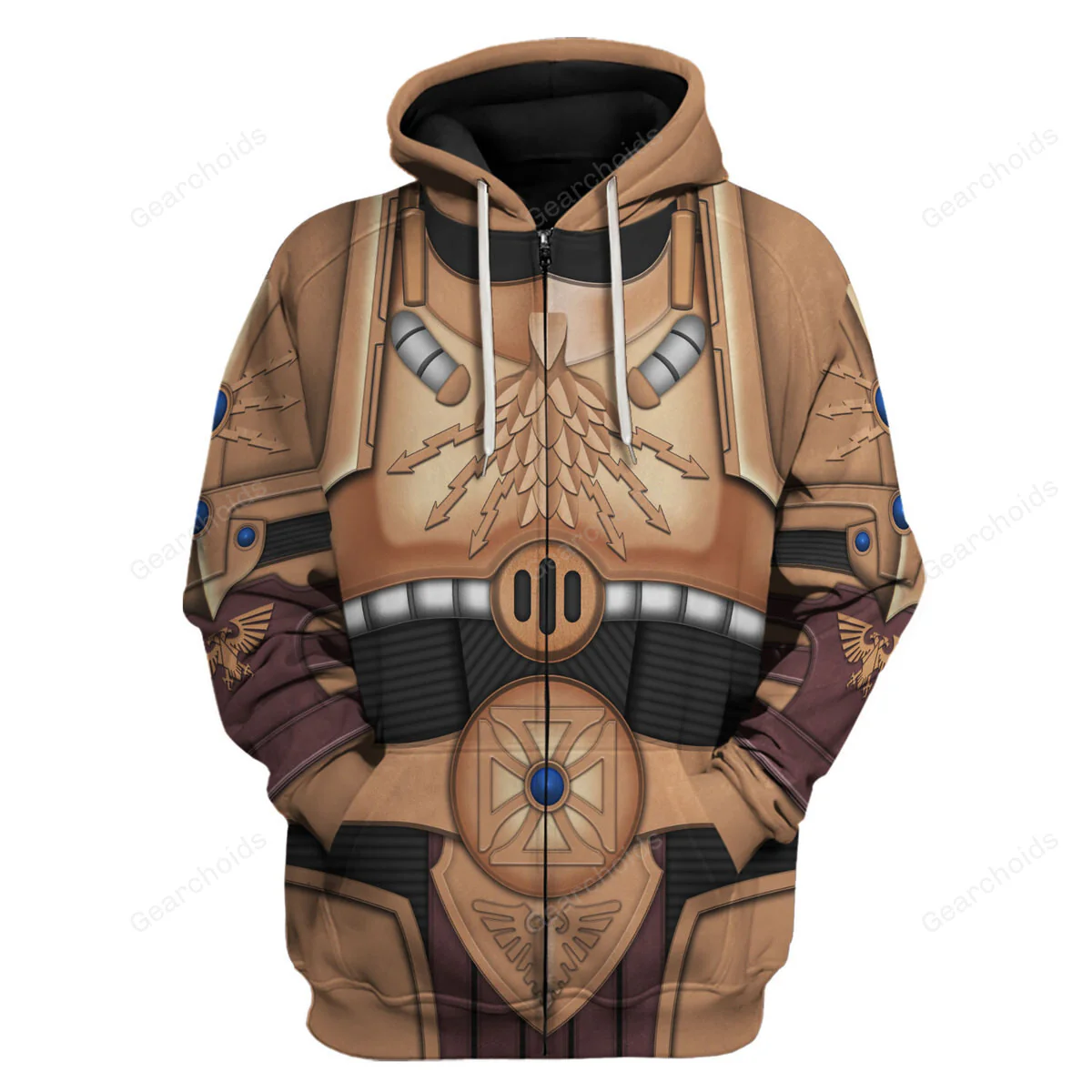 Warhammer Allarus Custodian Osyr Archimaxes Adeptus Custodes - Costume Cosplay Hoodie Sweatshirt Sweatpants - Image 3