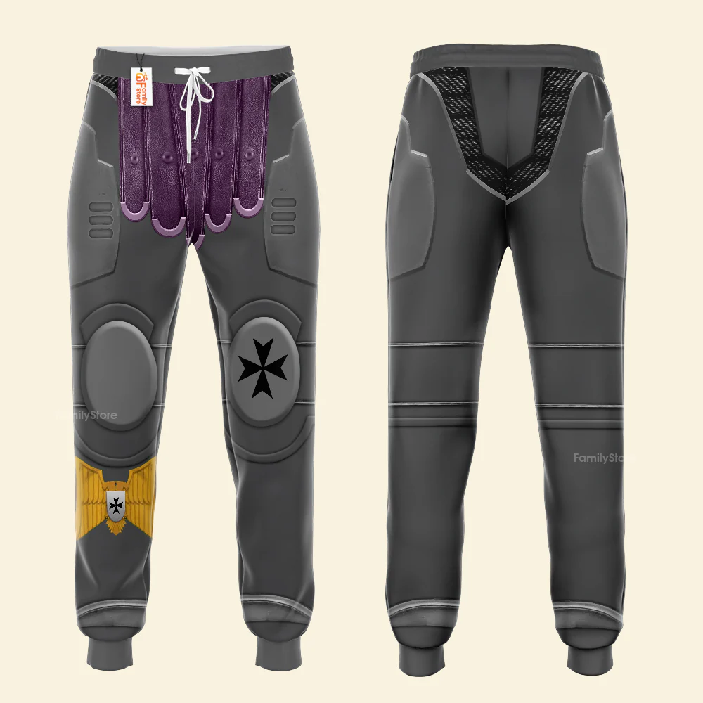 Warhammer Black Templars Captain - Costume Cosplay Hoodie Sweatshirt Sweatpants CSWRH177 - Image 13