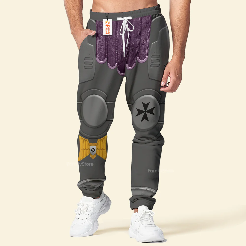 Warhammer Black Templars Captain - Costume Cosplay Hoodie Sweatshirt Sweatpants CSWRH177 - Image 14