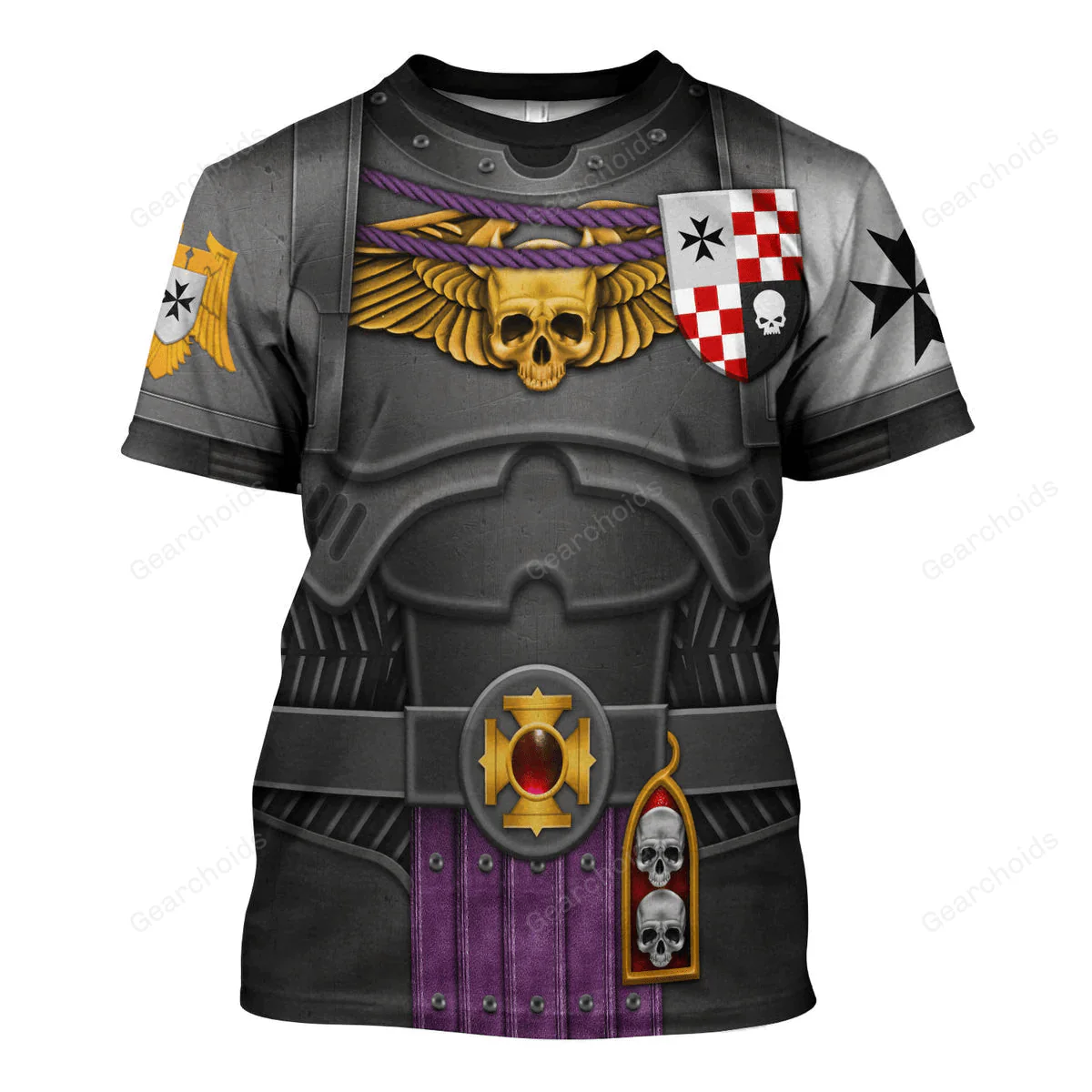 Warhammer Black Templars Captain - Costume Cosplay Hoodie Sweatshirt Sweatpants CSWRH177 - Image 6