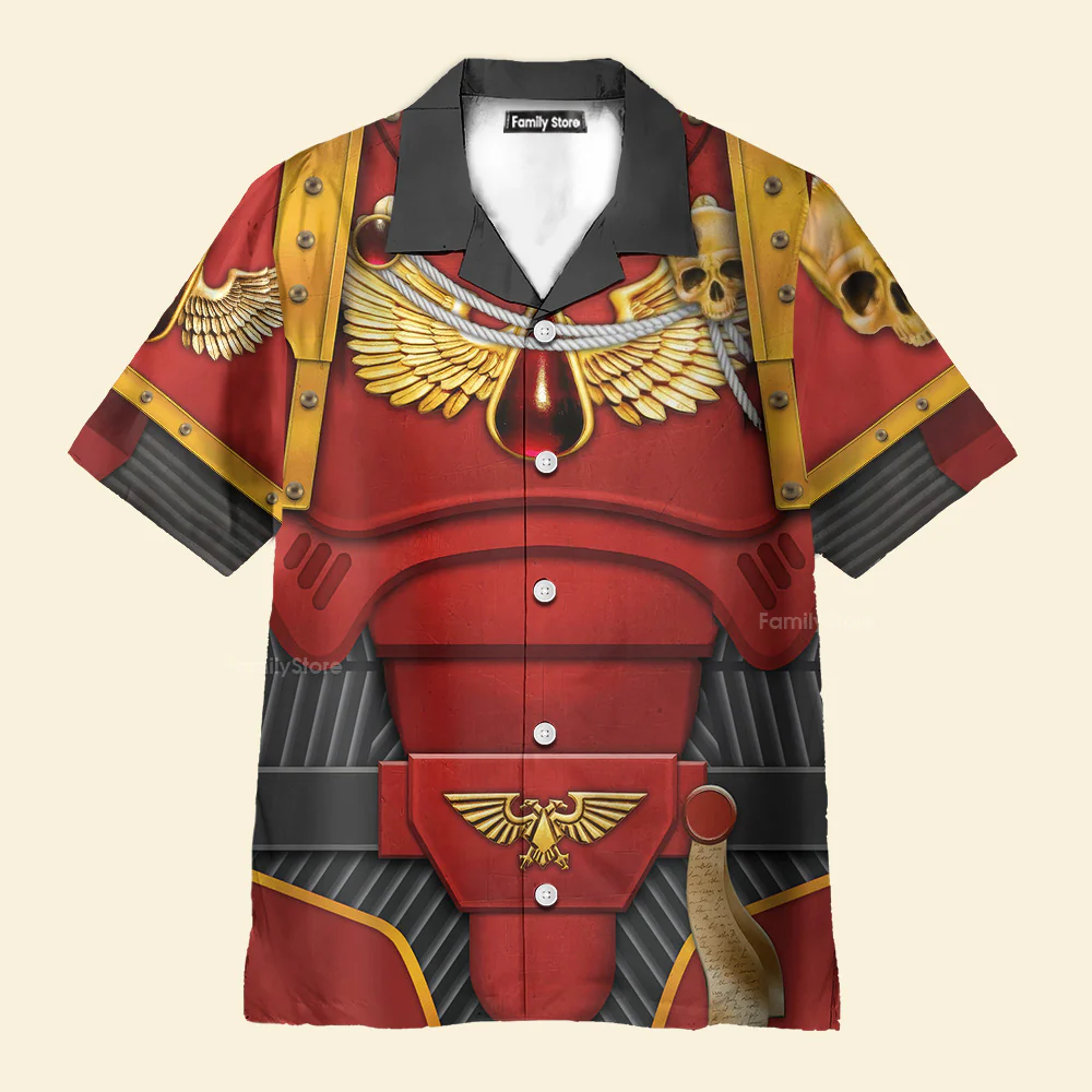 Warhammer Blood Angels Captain - Costume Cosplay Hawaiian Shirt CSWRH110