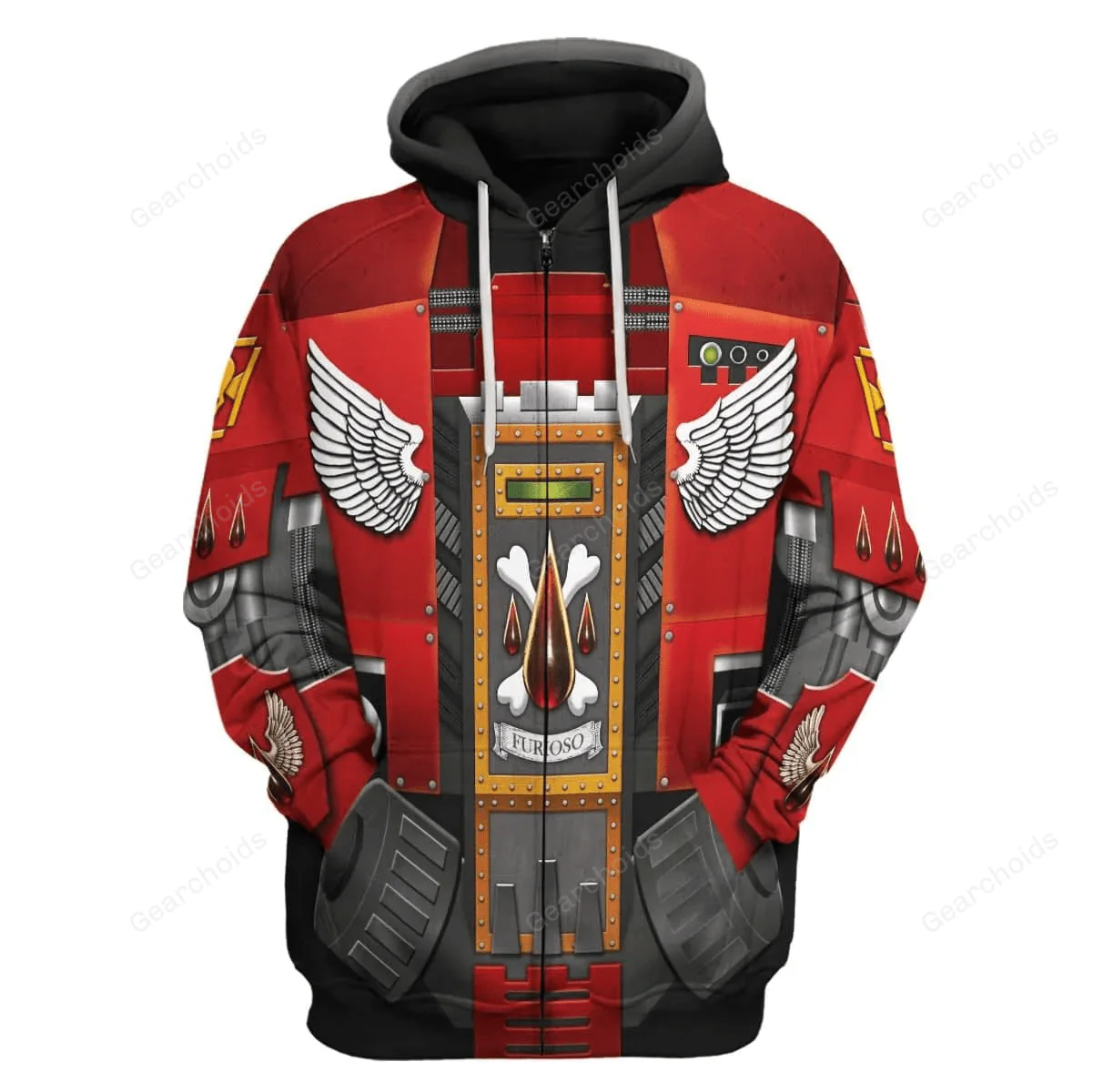 Warhammer Blood Angels Furioso Dreadnought - Costume Cosplay Hoodie Sweatshirt Sweatpants CSWRH032 - Image 3