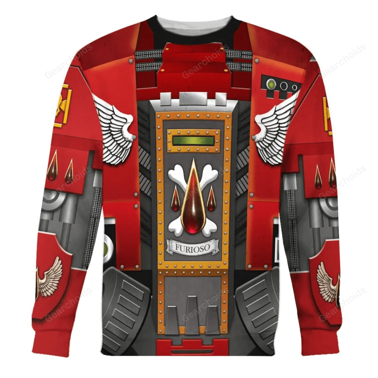 Warhammer Blood Angels Furioso Dreadnought - Costume Cosplay Hoodie Sweatshirt Sweatpants CSWRH032 - Image 5
