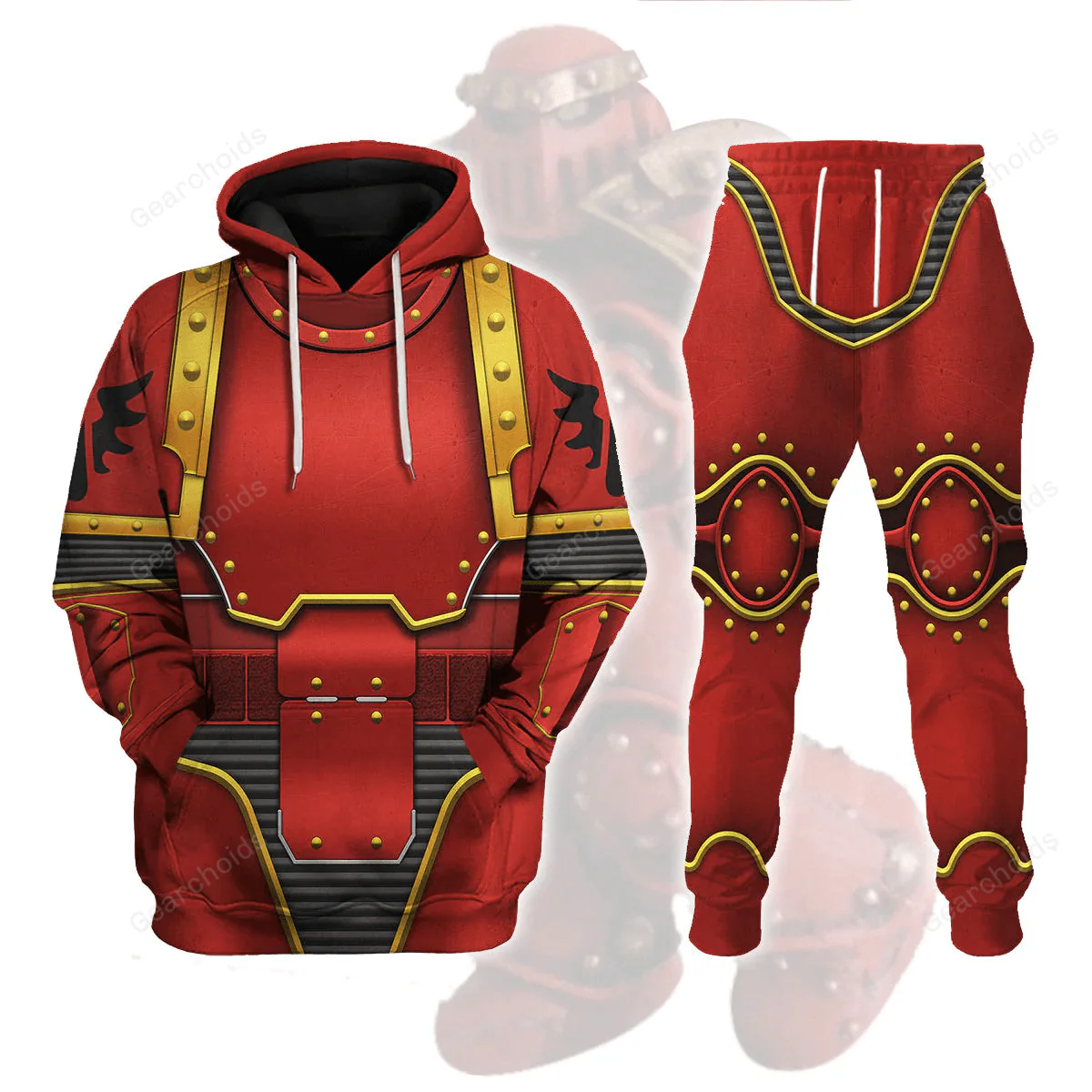 Warhammer Blood Angels In Mark III Power Armor - Costume Cosplay Hoodie Sweatshirt Sweatpants CSWRH174